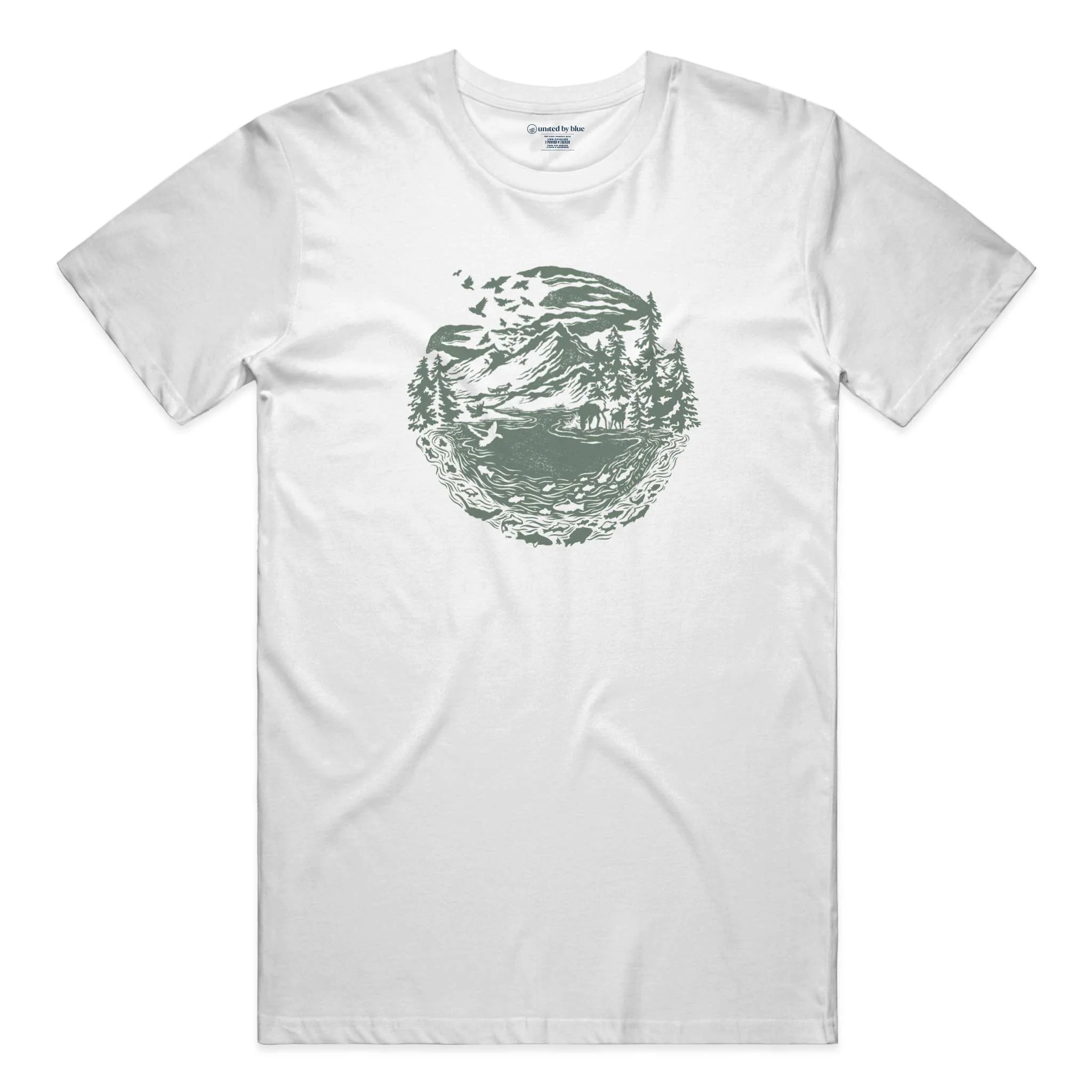 Unisex Graphic Tee in 100% Ringspun Cotton - Downstream